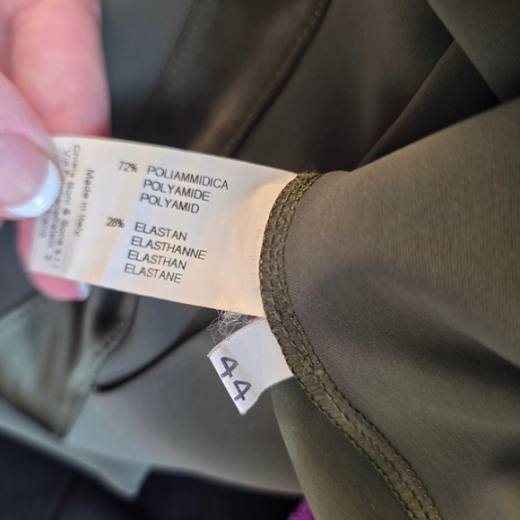 Chiara Boni La Petite Robe Olive Green Pant Suit Alex Blazer 40 Tux Pants 44 S M - Picture 11 of 16